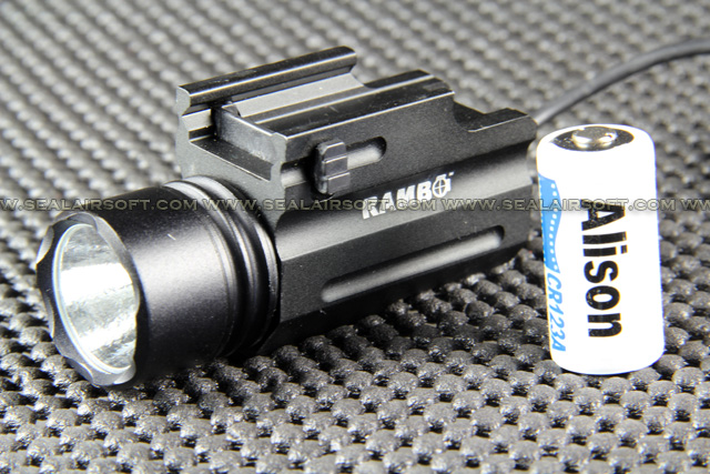 QD Rambo R2 LED 250 Lumens CR123A Weapon Light L-220