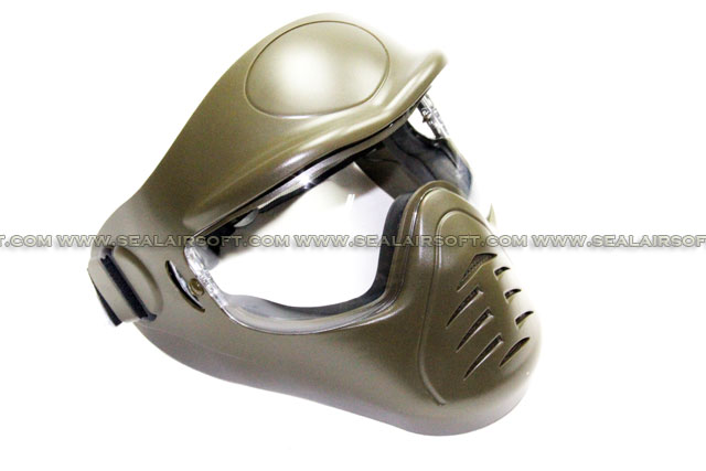 APS Heavy Duty Face Mask with Anti-Fog Lens (Olive Drab)