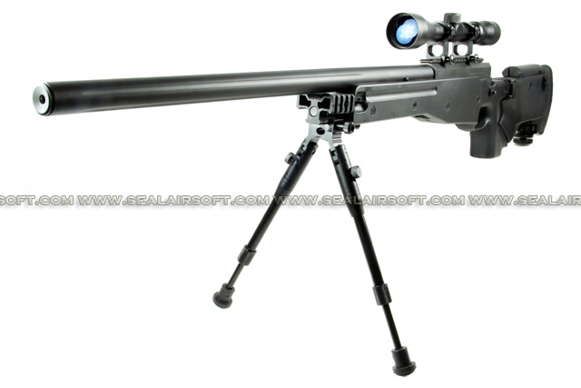 WELL G96D AW .338 Sniper Rifle with Scope and Bipod (MB08D, Black) WELL-MB08D-BLK
