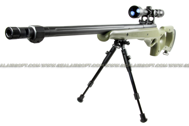 WELL MB-10 Spring Sniper Rifle with Scope and Bipod (MB10D, Olive Drab) WELL-MB10D-OD