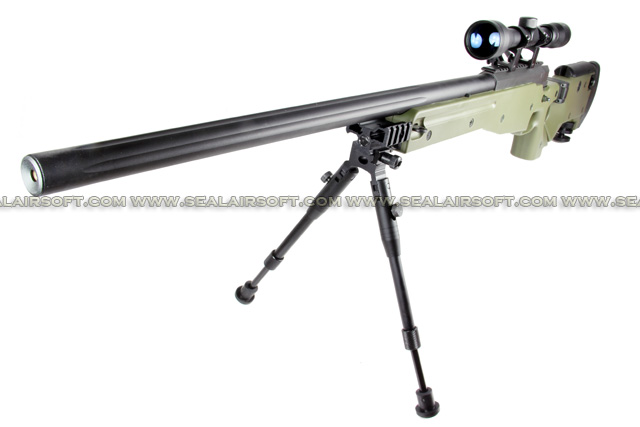 WELL G96D AW .338 Sniper Rifle with Scope and Bipod (MB08D, Olive Drab) WELL-MB08D-OD