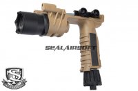 S&T M910 LED Tactical Grip Weaponlight (Long, Tan) SNT-FL-M910-TN-L